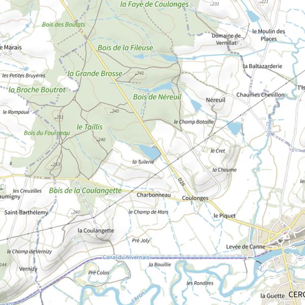 Plan cartographique de Parcours Passion Carpodrome