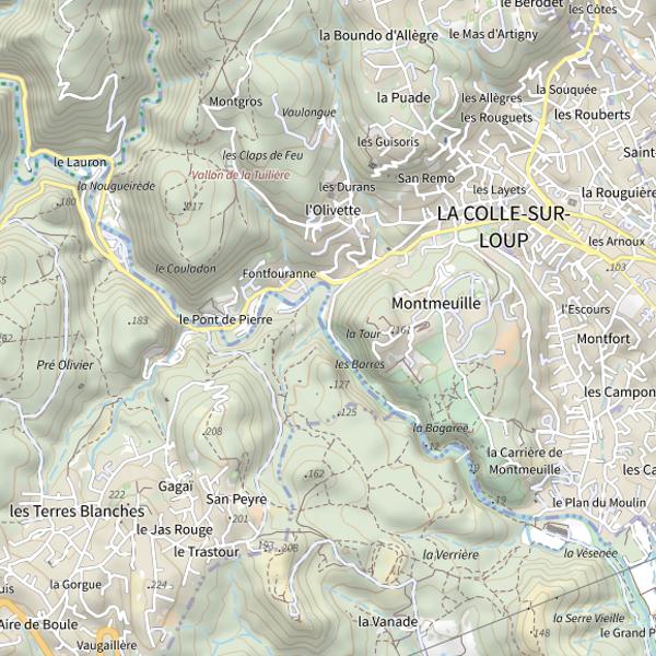 Plan cartographique de Parcours pêche découverte des Rives du Loup