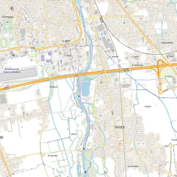 Plan cartographique de Parcours PMR
