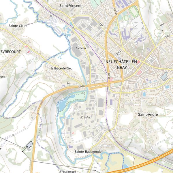 Plan cartographique de Parcours promenade Guy Raynaud