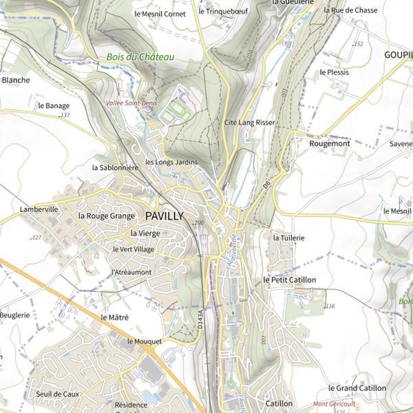 Plan cartographique de Parcours Saffimbec