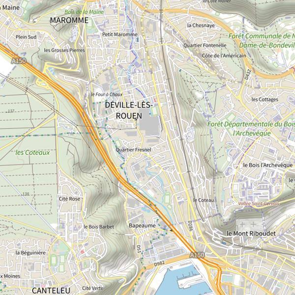 Plan cartographique de Parcours Valourec
