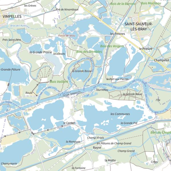 Plan cartographique de Passe à poisson de la Grande Bosse