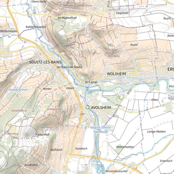 Plan cartographique de Passe à poissons