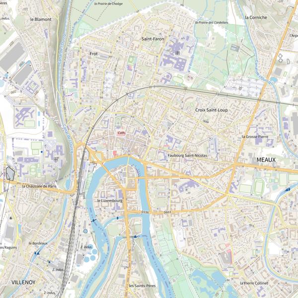 Plan cartographique de Pays de Meaux