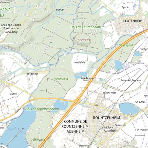 Plan cartographique de Petit Baggerloch