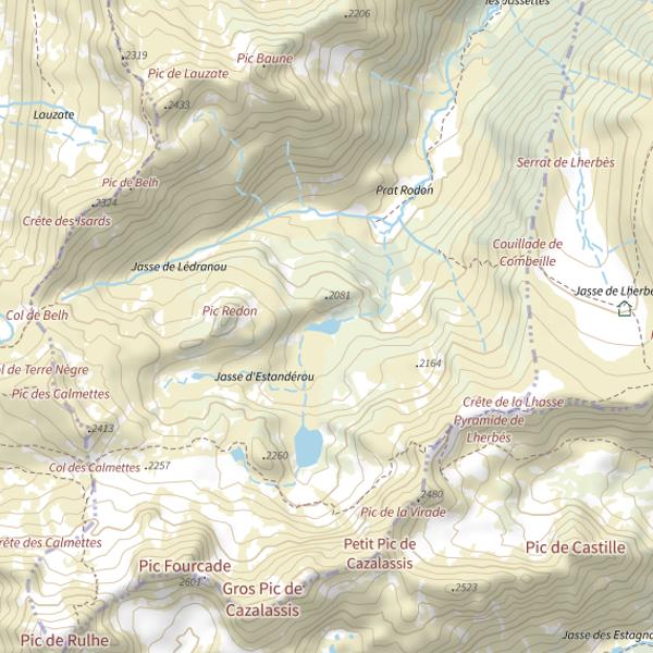 Plan cartographique de Petit Estagnol