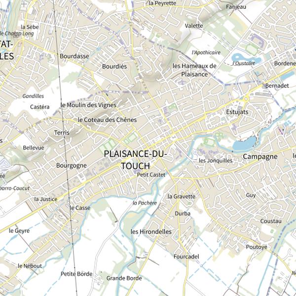 Plan cartographique de Pfcs
