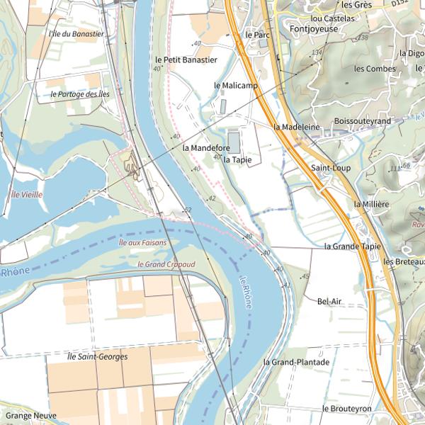 Plan cartographique de Pk 200.5