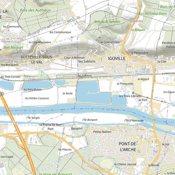 Plan cartographique de Plan d eau Igoville