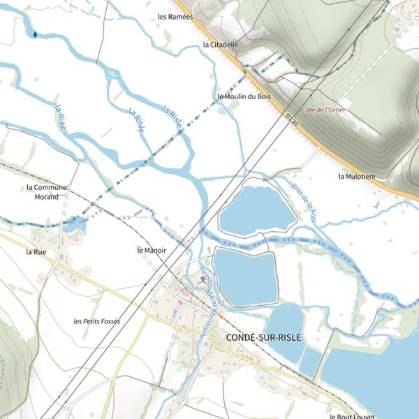 Plan cartographique de Plan d'Eau 1 de la Commune de Appeville-Annebault