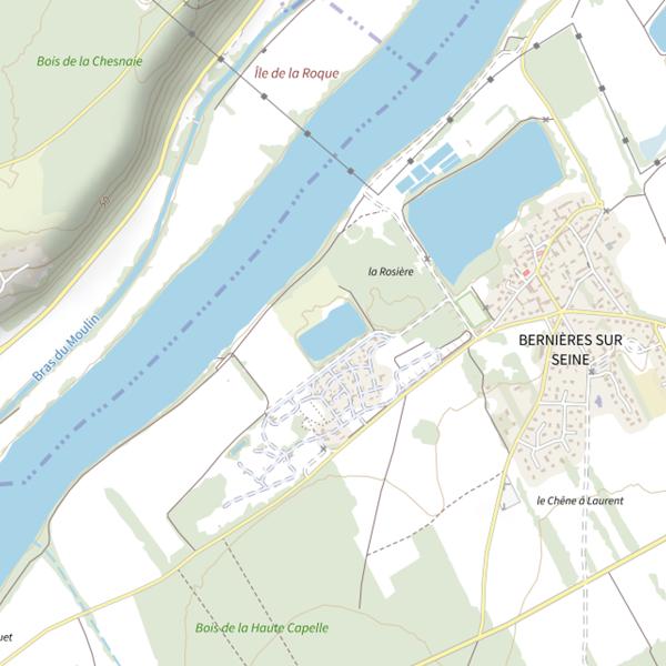 Plan cartographique de Plan d'Eau 2 de la Rosière