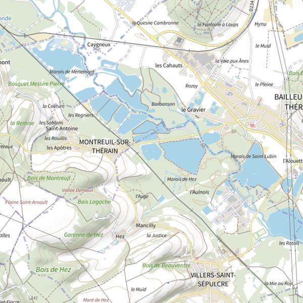 Plan cartographique de Plan d'Eau 3 de la Commune de Villers-Saint-Sépulcre