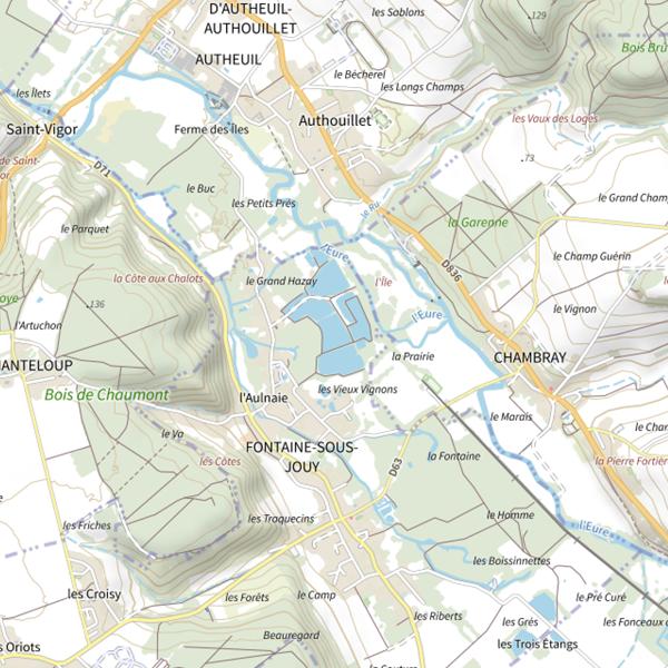 Plan cartographique de Plan d'Eau 4 du Grand Hazay