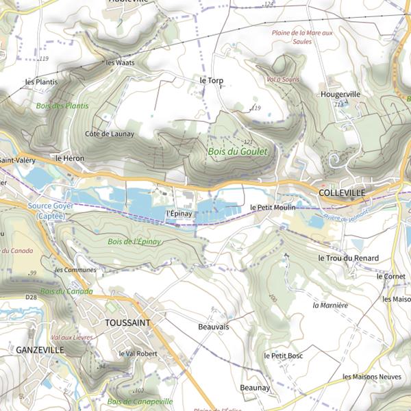 Plan cartographique de Plan d'Eau 5 de la Commune de Fécamp