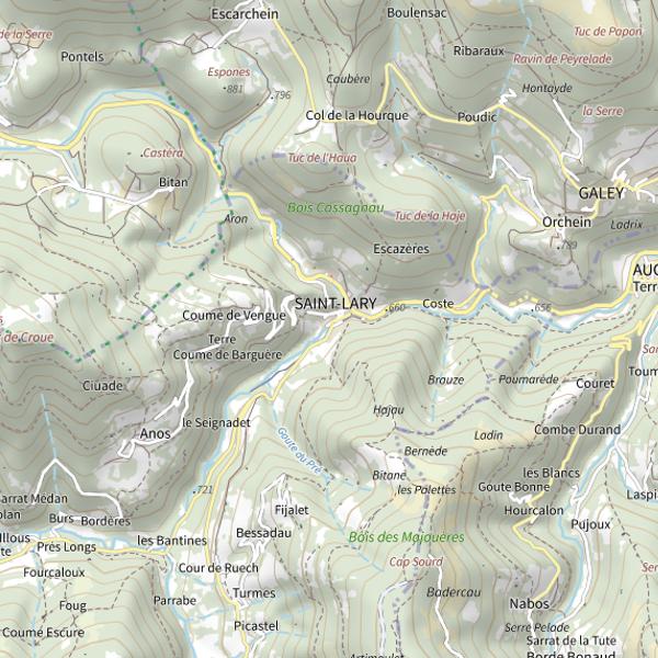 Plan cartographique de Plan d'eau à Rte d'Autrech