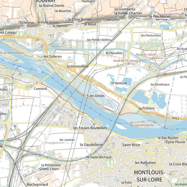 Plan cartographique de Plan d'Eau Boire des Plantes