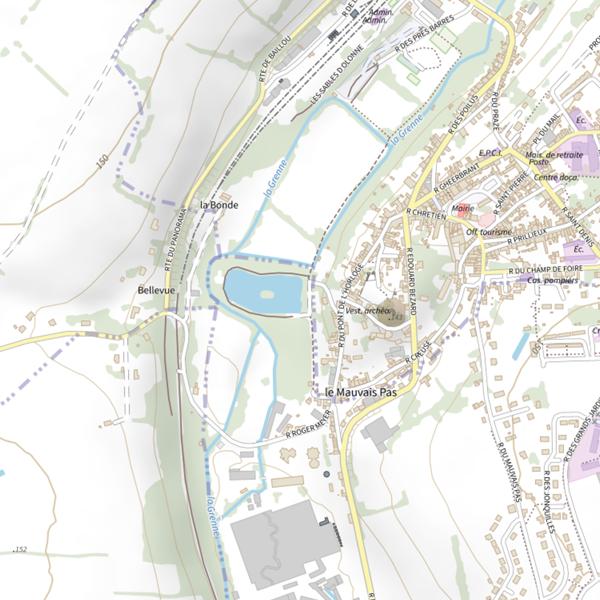 Plan cartographique de Plan d’eau Chapoton