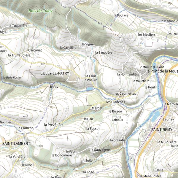 Plan cartographique de Plan d'eau Culey-le-Patry