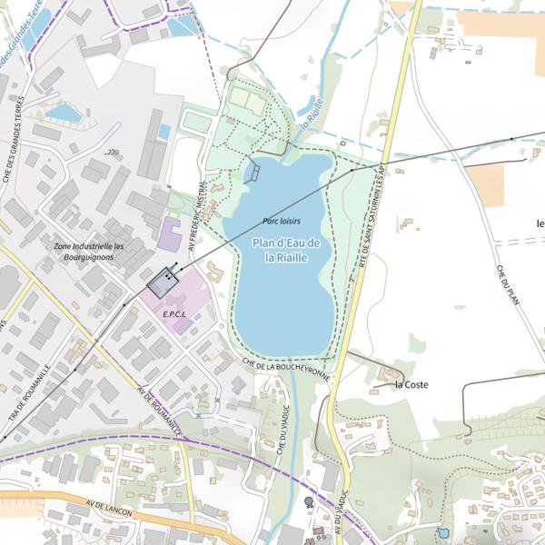 Plan cartographique de Plan d'eau d'Apt