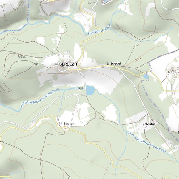 Plan cartographique de Plan d'eau de Berbezit à Berbezit