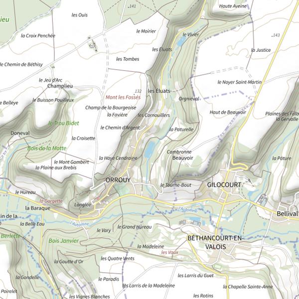 Plan cartographique de Plan d'Eau de Cambronne