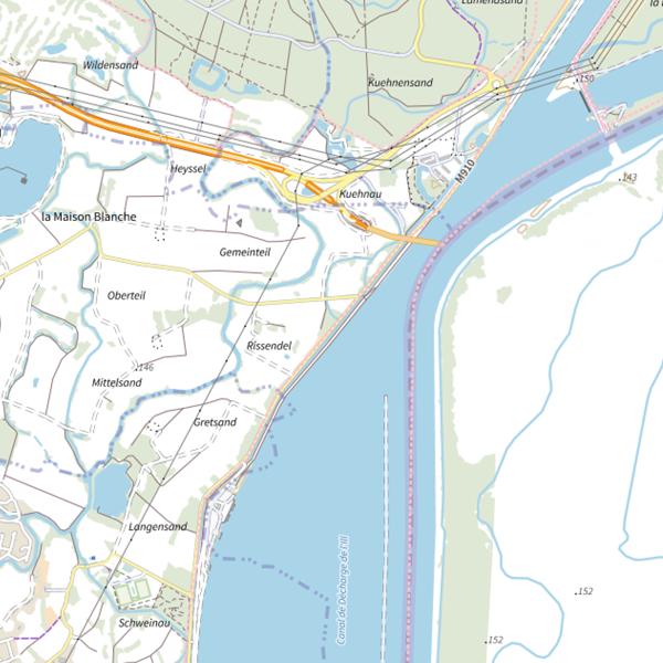 Plan cartographique de Plan d'eau de Chanteloup