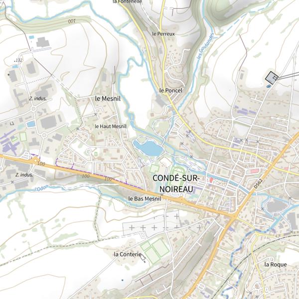 Plan cartographique de Plan d'eau de Condé-sur-Noireau