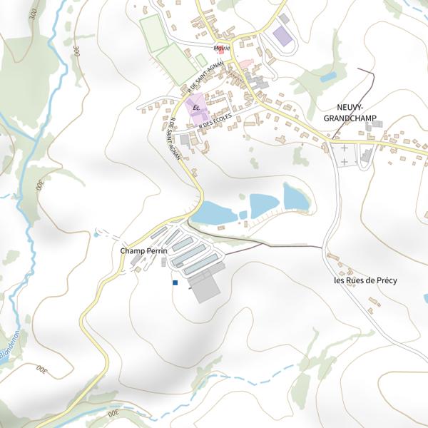 Plan cartographique de Plan d'Eau de Grandchamp