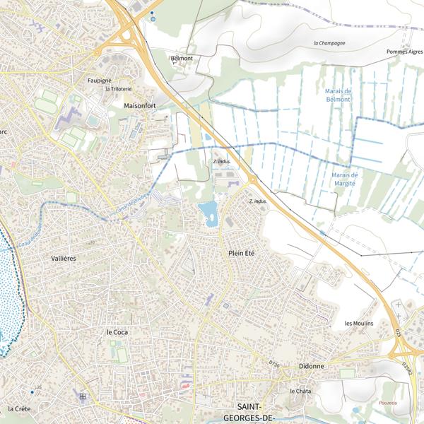 Plan cartographique de Plan d'Eau de la Briquetterie