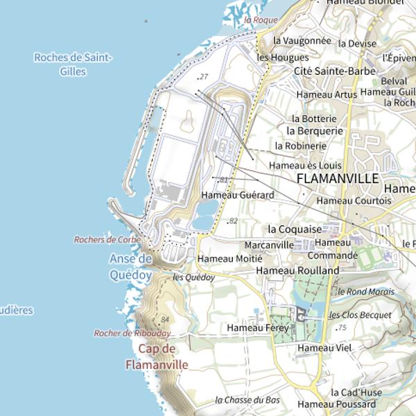 Plan cartographique de Plan d'Eau de la Centrale Électrique