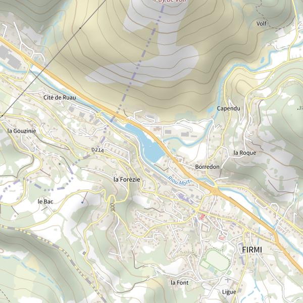Plan cartographique de Plan d'eau de la Forézie (lâchers de truites)