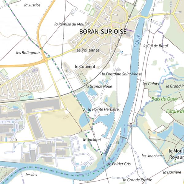 Plan cartographique de Plan d'Eau de la Grande Noue