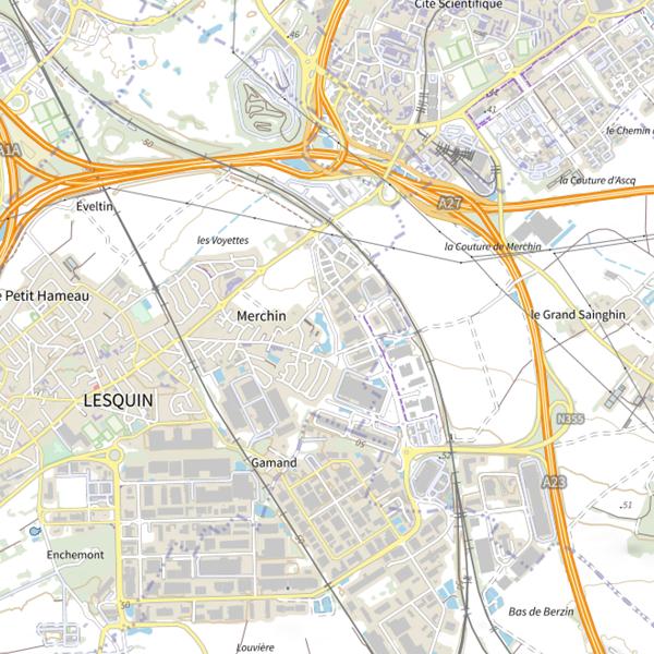 Plan cartographique de Plan d'eau de la Guillère