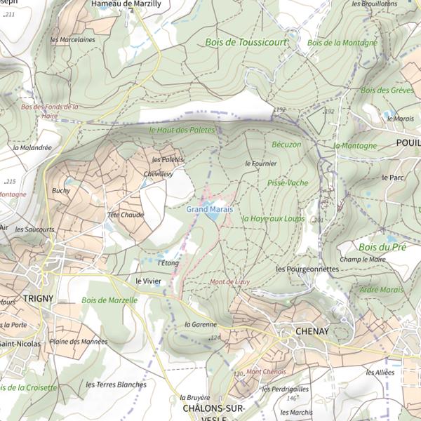 Plan cartographique de Plan d'Eau de la Haye aux Loups