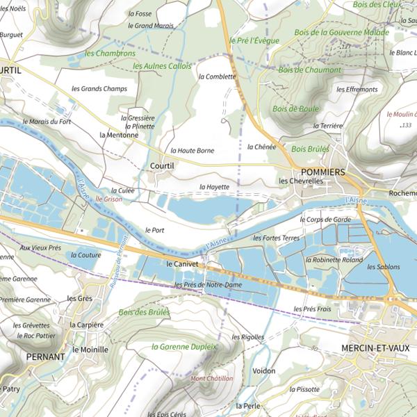 Plan cartographique de Plan d'Eau de la Hayette