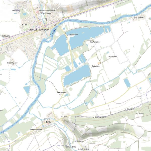 Plan cartographique de Plan d’eau de la Paquerie