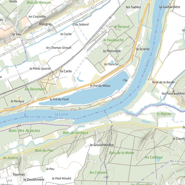 Plan cartographique de Plan d'Eau de la Scierie