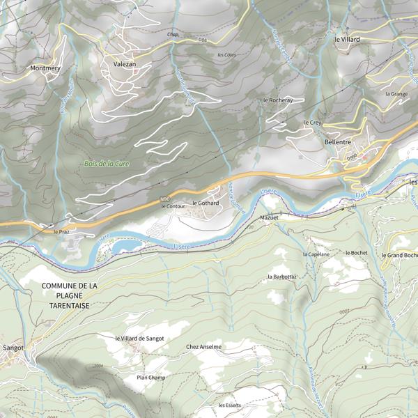 Plan cartographique de Plan d'eau de la Touche Poupard