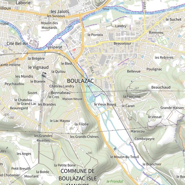 Plan cartographique de Plan d'eau de Lamoura