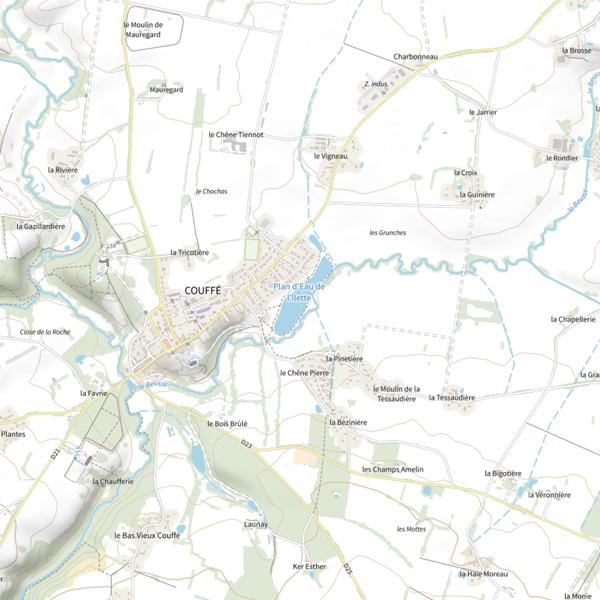 Plan cartographique de Plan d'Eau de l'Îlette