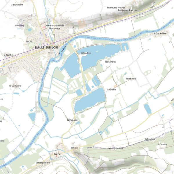 Plan cartographique de Plan d’eau de Maupertuis