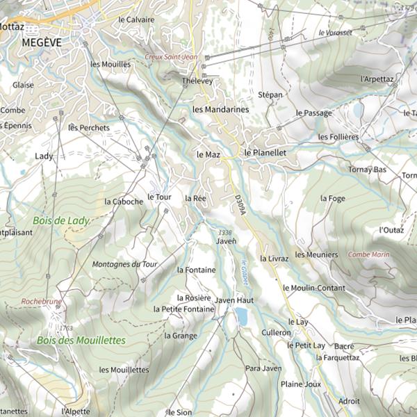 Plan cartographique de Plan d'eau de Messal