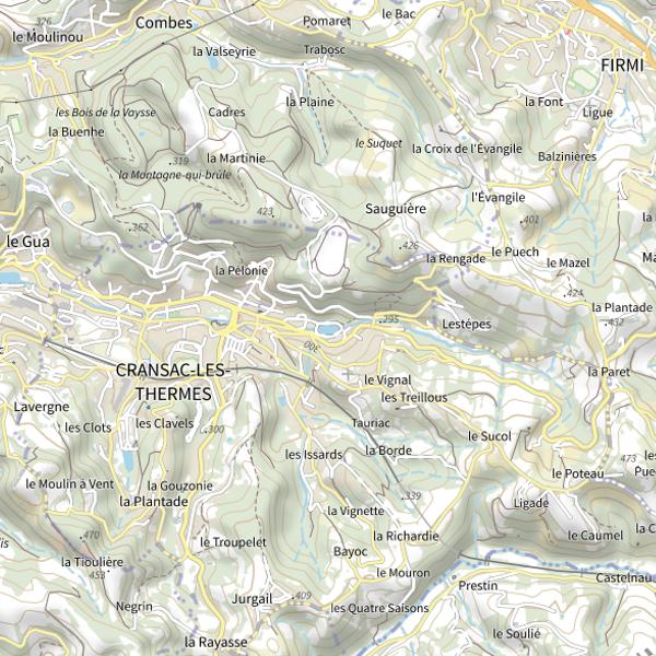Plan cartographique de Plan d'eau de Passelaygues