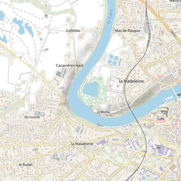 Plan cartographique de Plan d'Eau de Pratgraussals