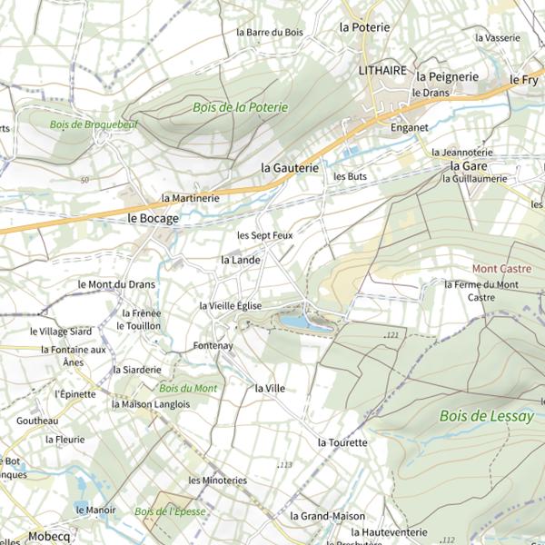 Plan cartographique de Plan d'eau de Rignovelle