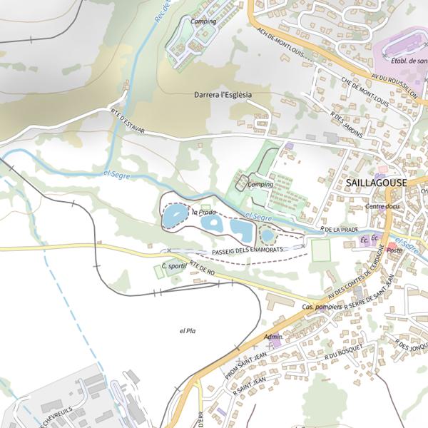 Plan cartographique de Plan d’eau de Saillagouse