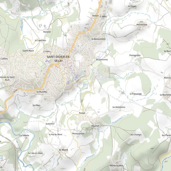 Plan cartographique de Plan d'eau de Saint Didier à Saint Didier en Velay