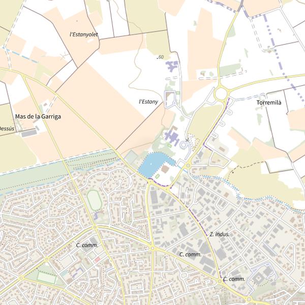 Plan cartographique de Plan d’eau de Saint Estève