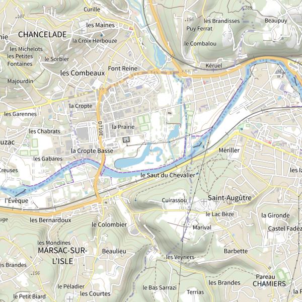 Plan cartographique de Plan d'eau de Saltgourde
